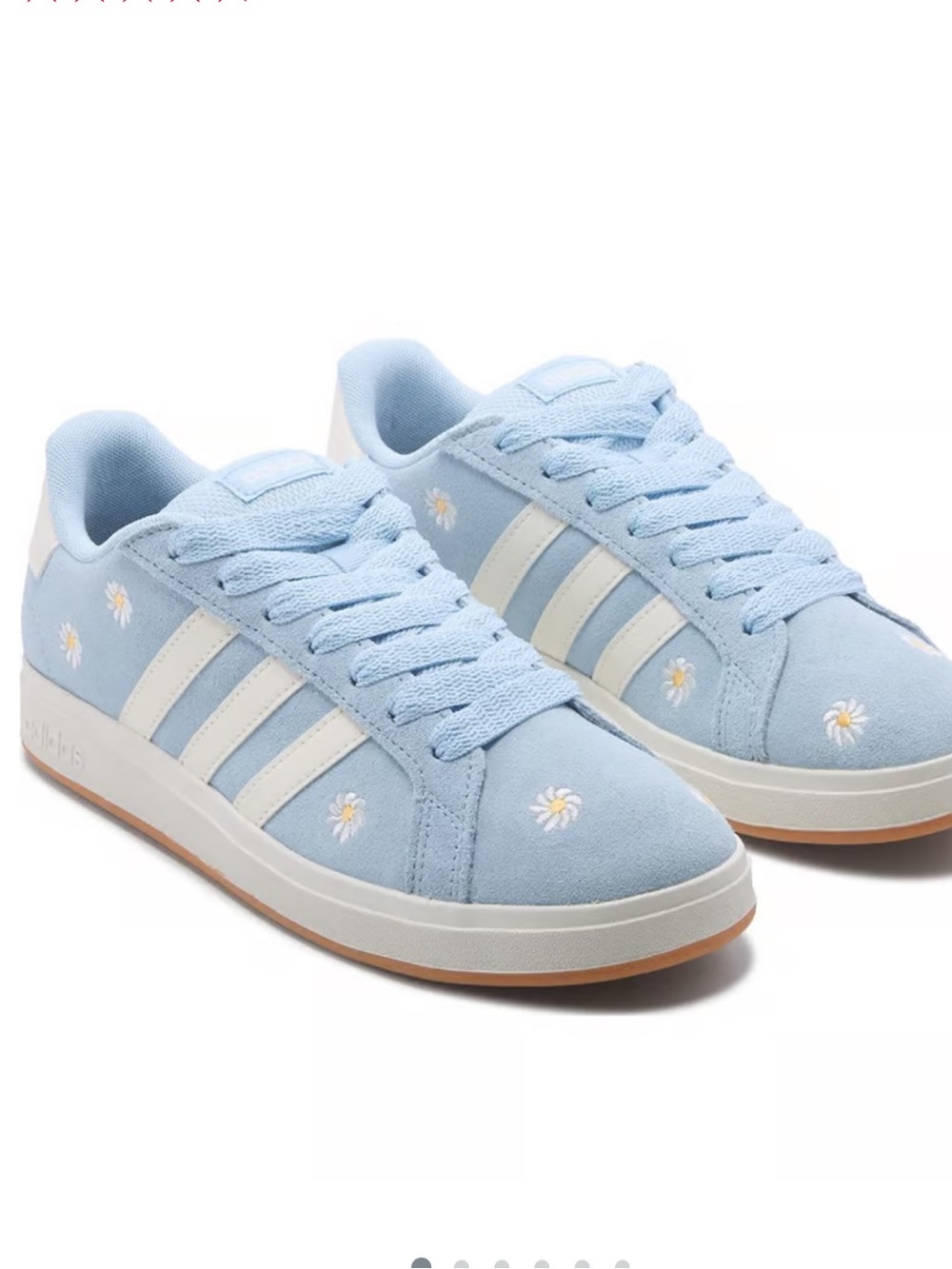 adidas Girls Floral Sneakers — Size 4Y